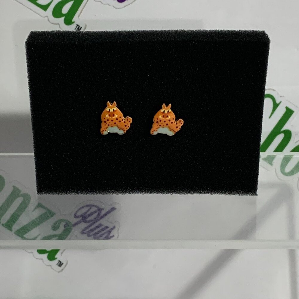 Neon Tuesday Earrings Studs Studded How To Train Your Dragon Meatlug Jewelry